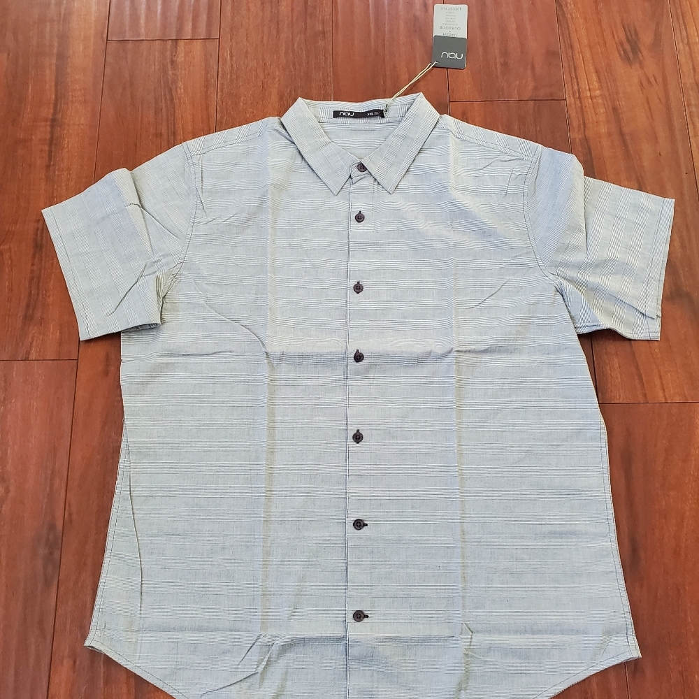MEN'S BUTTON DOWN SHIRT 100% ORGANIC COTTON SZ XXL NWT - Picture 2 of 8